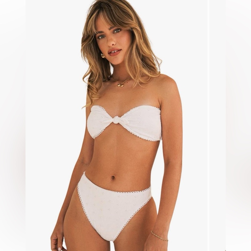 Dippin' Daisy's White Eyelet Bathing Suit Top
